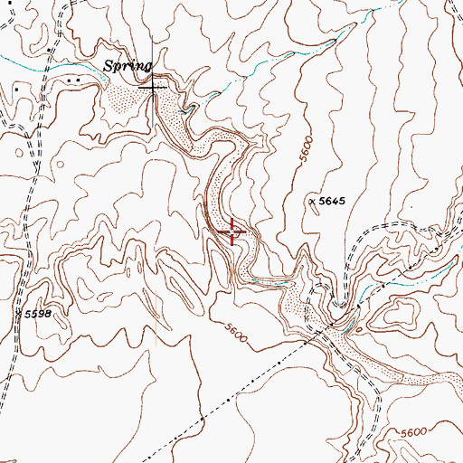 Topographic Map of Sheep Dip Canyon, AZ