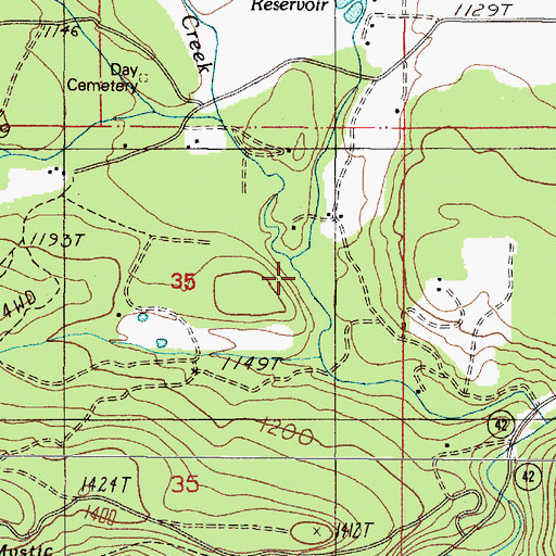 Topographic Map of Bingham Creek, OR