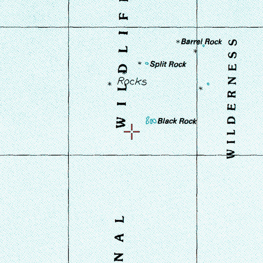 Topographic Map of Black Rock, OR