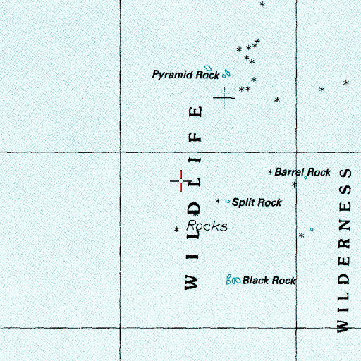Topographic Map of Blanco Reef, OR