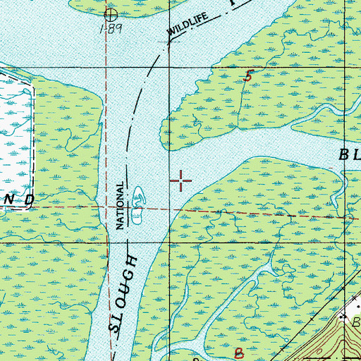 Topographic Map of Blind Slough, OR