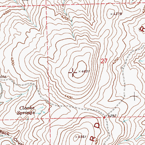 Topographic Map of Blizzard Ridge, OR