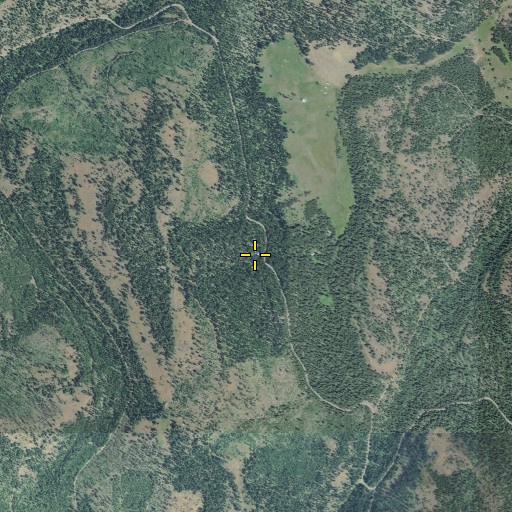 Aerial/Satellite Image of Blue Bucket Spring, OR
