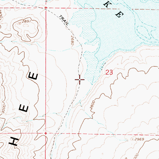 Topographic Map of Blue Canyon, OR