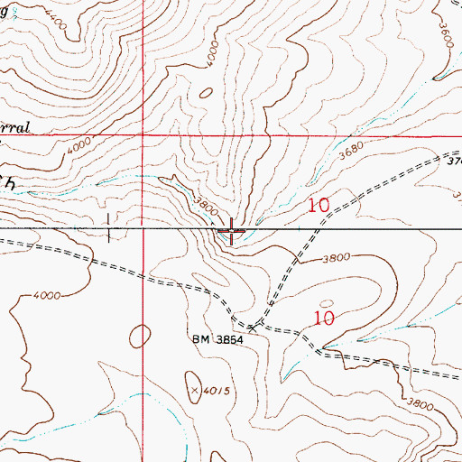 Topographic Map of Board Corral Gulch, OR