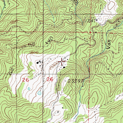 Topographic Map of Boomer Hill School, OR