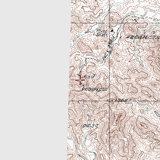 Topographic Map of Sheep Mine, AZ