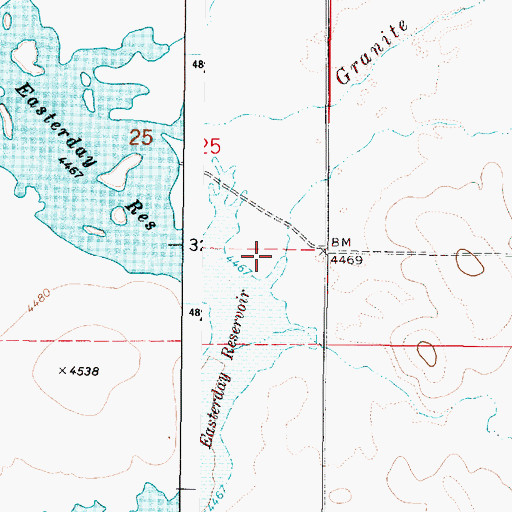 Topographic Map of Box Spring Creek, OR