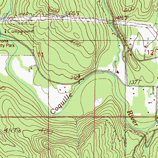 Topographic Map of Brewster Canyon, OR