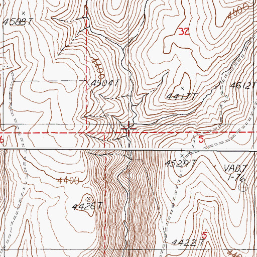 Topographic Map of Brian Creek, OR