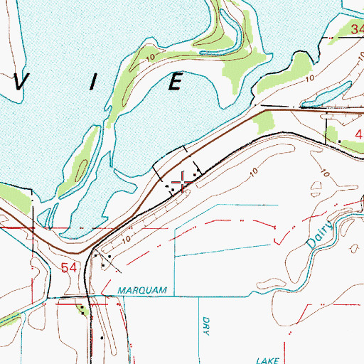 Topographic Map of Broad Slough, OR