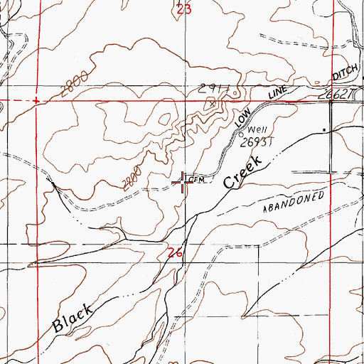 Topographic Map of Brogan Cemetery, OR