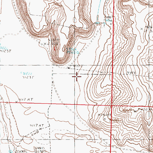 Topographic Map of Brown Canyon, OR