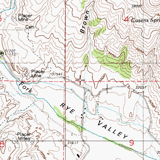 Topographic Map of Brown Draw, OR