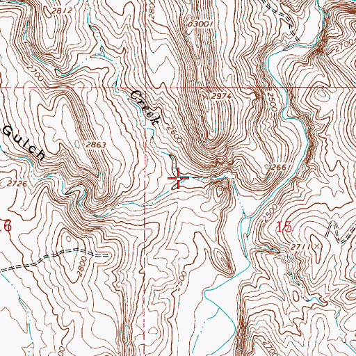 Topographic Map of Buck Gulch, OR