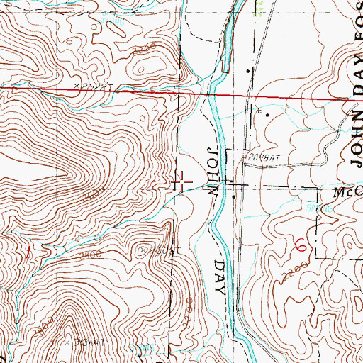 Topographic Map of Bull Canyon, OR