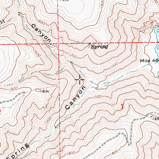 Topographic Map of Bull Canyon, OR