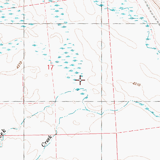 Topographic Map of Bunyard Creek, OR