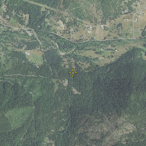 Aerial/Satellite Image of Burgess Gulch, OR
