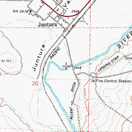 Topographic Map of Butte Creek, OR