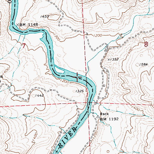 Topographic Map of Butte Creek, OR