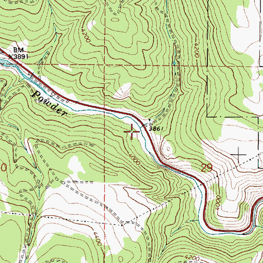 Topographic Map of California Gulch, OR