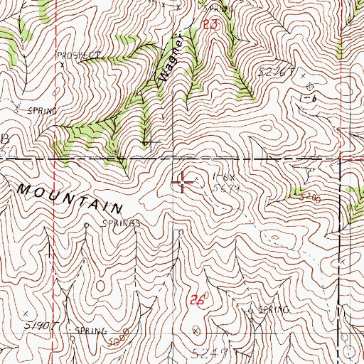 Topographic Map of California Mountain, OR