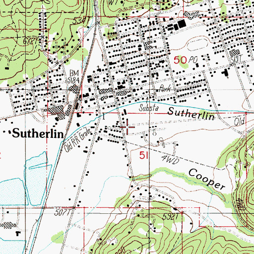 Topographic Map of Camas Swale, OR