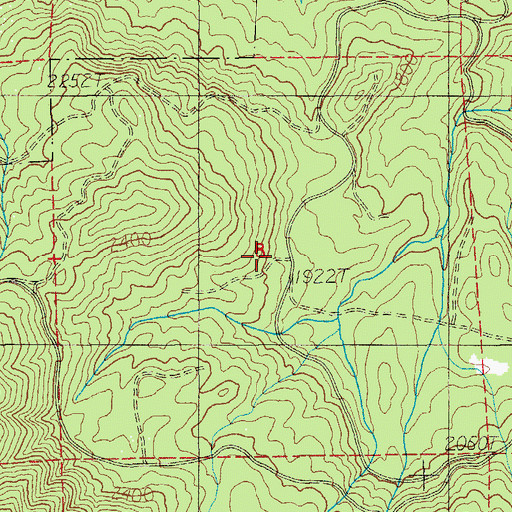Topographic Map of Camp Twenty-six, OR