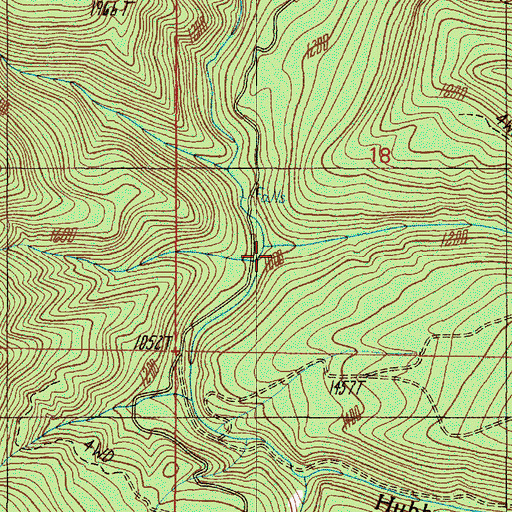 Topographic Map of Camp Creek, OR