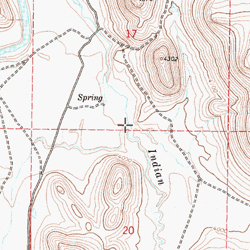 Topographic Map of Camp Creek, OR