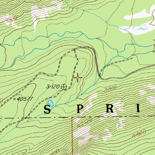Topographic Map of Camp One Trail, OR