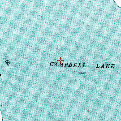 Topographic Map of Campbell Lake, OR
