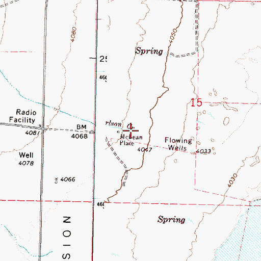 Topographic Map of Carlson Creek, OR