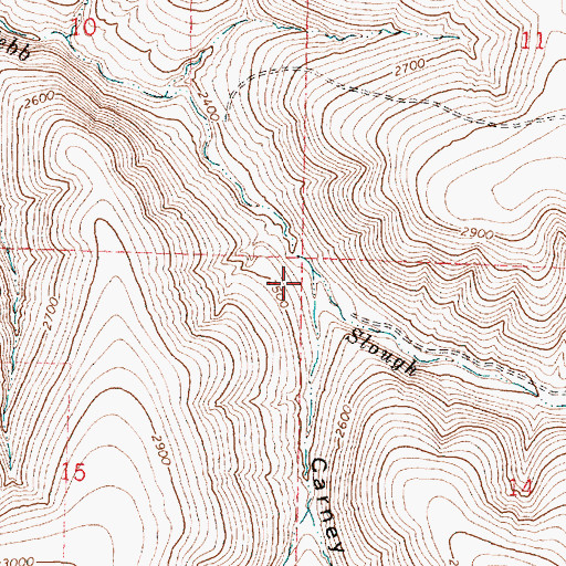 Topographic Map of Carney Canyon, OR