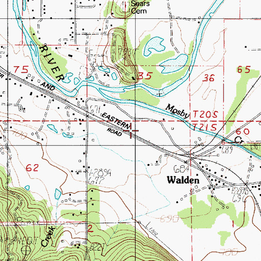 Topographic Map of Carolina Creek, OR