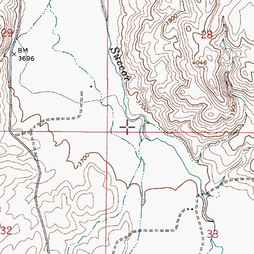 Topographic Map of Carter Creek, OR