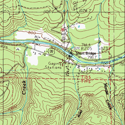 Topographic Map of Cascadia Ranger Station (historical), OR