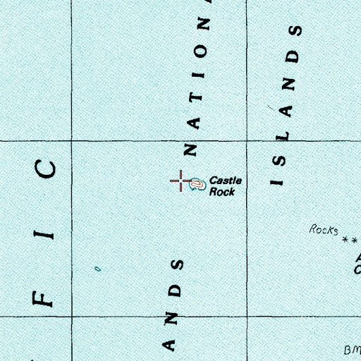 Topographic Map of Castle Rock, OR