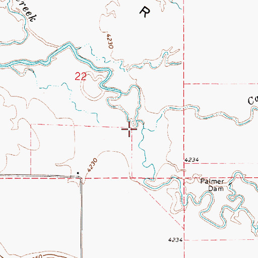 Topographic Map of Castle Slough, OR