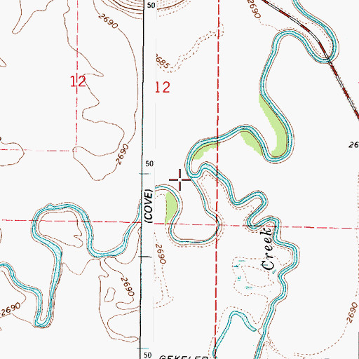 Topographic Map of Catherine Creek, OR