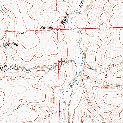 Topographic Map of Cayuse Canyon, OR