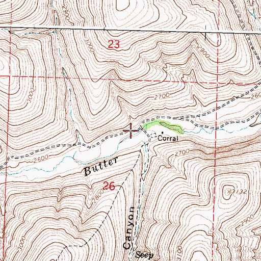 Topographic Map of Chapman Canyon, OR