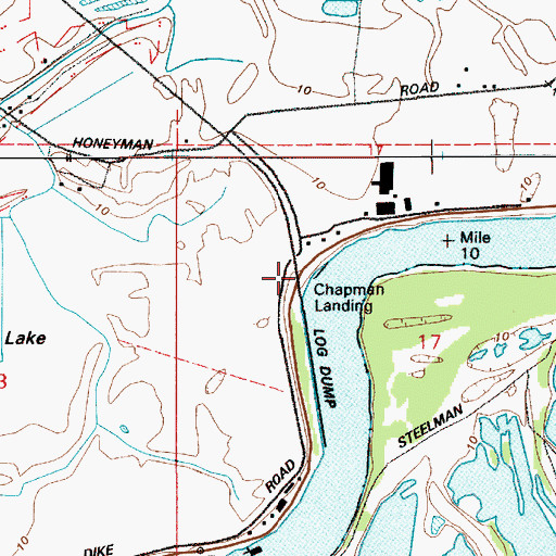 Topographic Map of Chapman Landing, OR