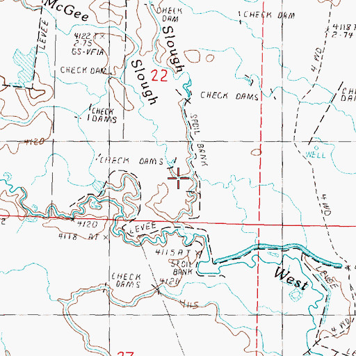 Topographic Map of Chapman Slough, OR