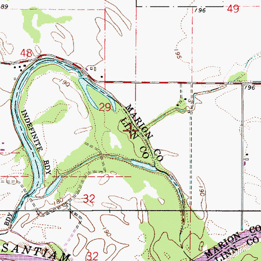 Topographic Map of Chehulpum Creek, OR