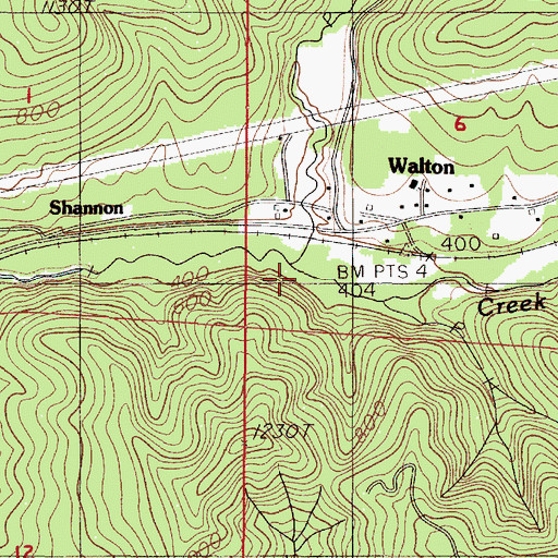 Topographic Map of Chickahominy Creek, OR