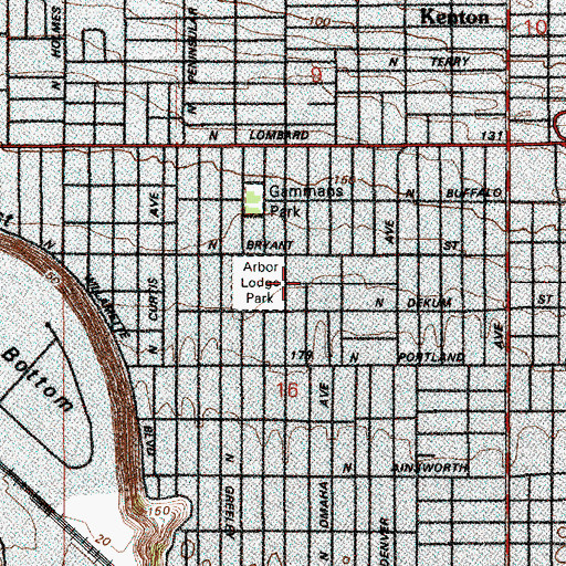Topographic Map of Chief Joseph Elementary School, OR