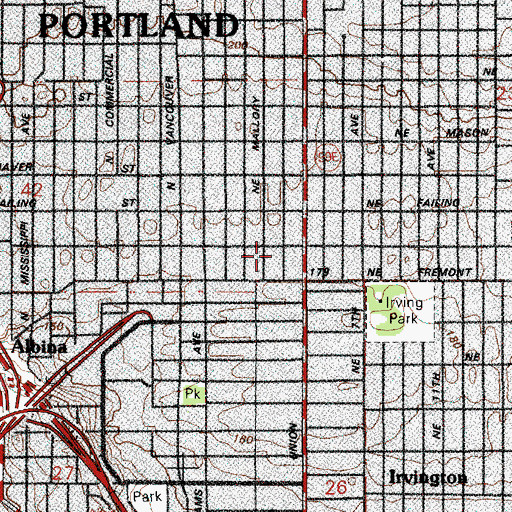 Topographic Map of Child Service Center, OR