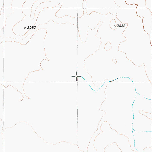 Topographic Map of Chimney Creek, OR